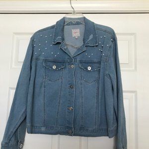 Levi Jacket with Pearls Size XL 👚